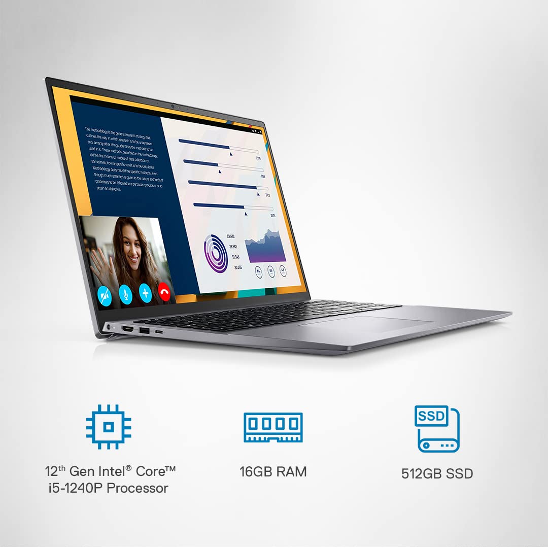 Dell Vostro 5620 Laptop, Intel i5-1240P, 16GB DDR4, 512GB SSD, 16